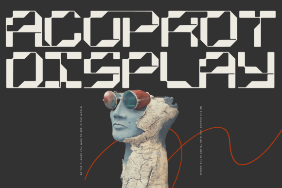 Acoprot Display: A Glitch-Infused Display Typeface for Scroll-Stopping Campaigns