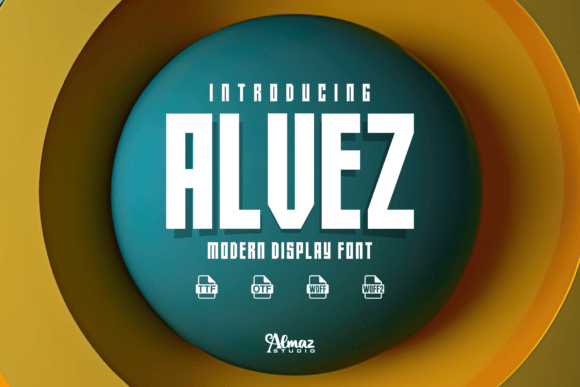 Alvez: A Bold Display Font for Modern Web Design