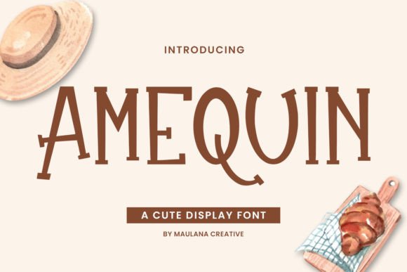 Amequin: A Standout Display Font for Handmade Brands