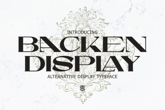 Backen Display: A Fresh Modern Serif for Handmade Labels & Invitations