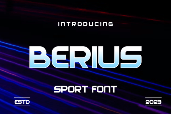 Berius: A Quirky Sports Display Font That Surprises