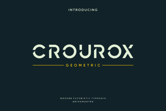 Crourox: A Modern Display Font That Elevates Handmade Design