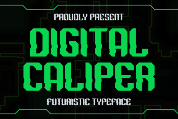 Digital Caliper: A Futuristic Display Font That Cuts Through the Feed