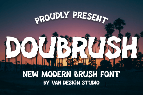 Doubrush: A Playful Display Font for Handmade Charm