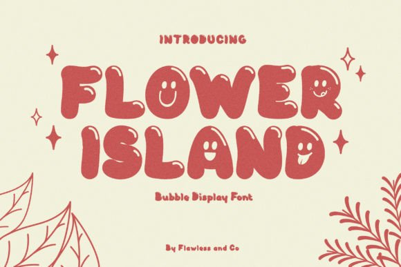 Flower Island: A Playful Display Font for Joyful Editorial Moments