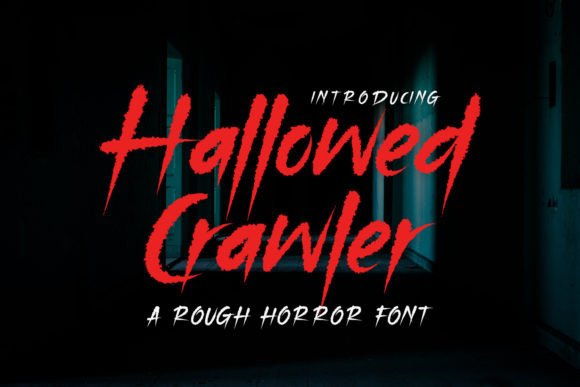 Hallowed Crawler: A Bold Display Font for Handmade Brands
