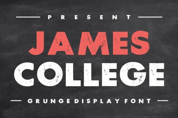 James College: A Bold Display Font That Commands Attention