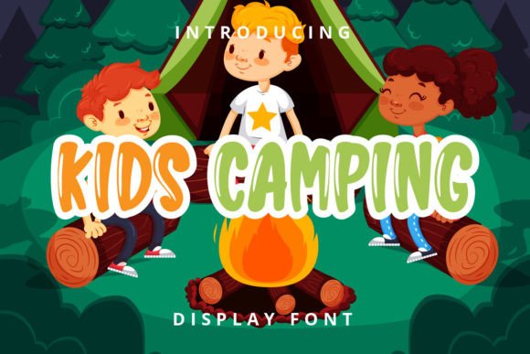 Kids Camping Font for Creative Crafters