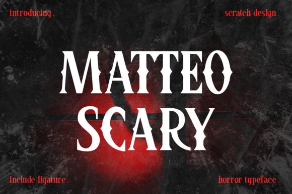 Matteo Scary: A Thoughtful Display Font for Spooky Editorial Moments