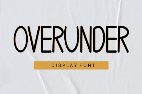 Overunder: A Versatile Display Font for Editorial Design