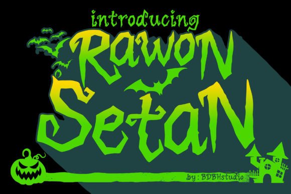 Rawon Setan: A Playful Display Font That Makes Handmade Goods Shine