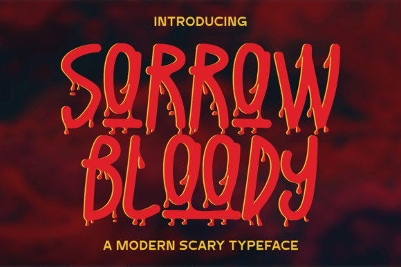 Sorrow Bloody: A Spooky Display Font for Halloween Web Design