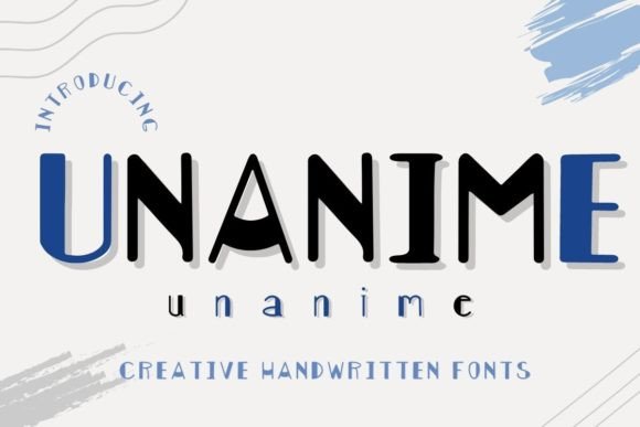 Unanime: A Friendly Handwritten Display Font for Real Business Branding