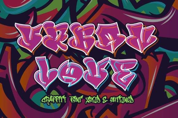 Urban Love: A Bold Graffiti Display Font for Campaign Headlines