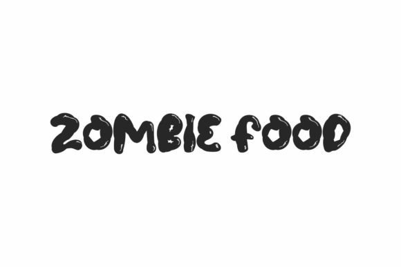 Zombie Food: A Playful Display Font for Digital Branding